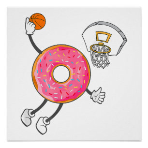 Dunking Donut Hole Food Champ Poster
