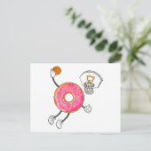 Dunking Donut Hole Food Champ Postkarte (Stehend Vorderseite)