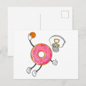 Dunking Donut Hole Food Champ Postkarte (Vorne/Hinten)