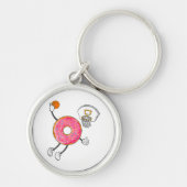 Dunking Donut Hole Food Champ Schlüsselanhänger (Vorne)