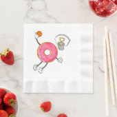 Dunking Donut Hole Food Champ Serviette (Beispiel)