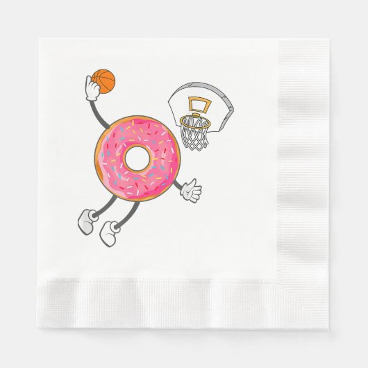 Dunking Donut Hole Food Champ Serviette (Vorderseite)
