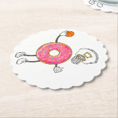 Dunking Donut Hole Food Champ Untersetzer (angewinkelt)