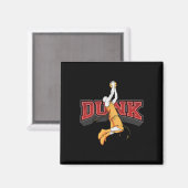 Dunking Dunk Basketball Magnet (Vorderseite/Rückseite)