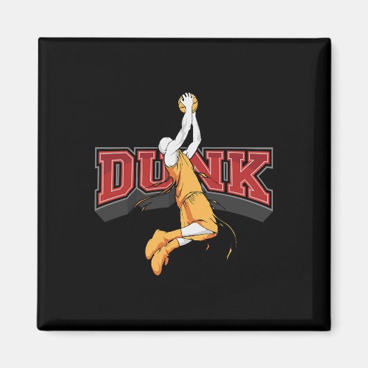 Dunking Dunk Basketball Magnet (Vorne)