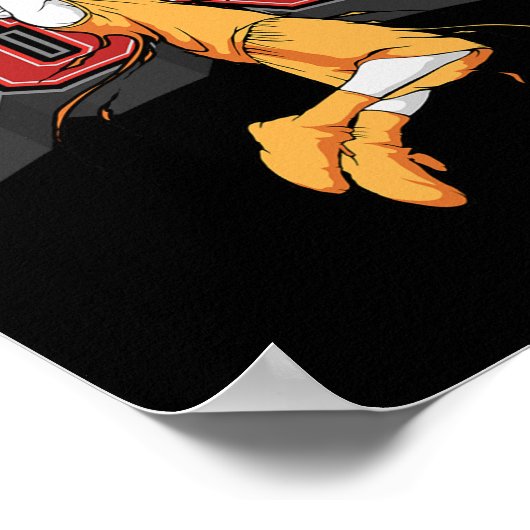 Dunking Dunk Basketball Poster (Ecke)