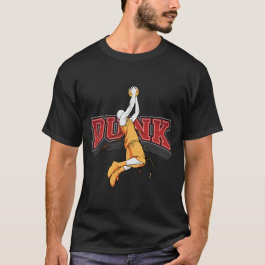 Dunking Dunk Basketball T-Shirt (Vorderseite)