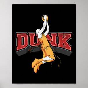 Dunking Dunk Bysketbyll Poster