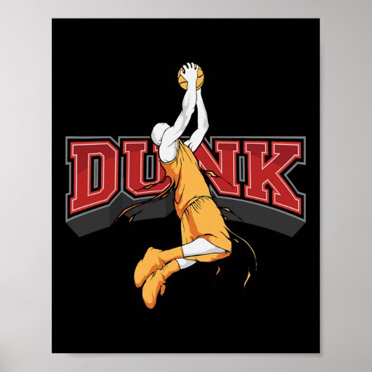 Dunking Dunk Bysketbyll Poster (Vorne)