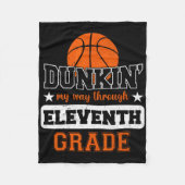 Dunking Mein Weg durch die 11. Klasse Bysketbyll B Fleecedecke (Vorderseite)