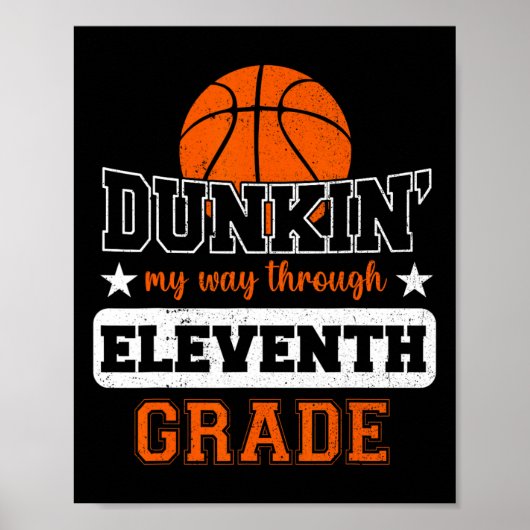 Dunking Mein Weg durch die 11. Klasse Bysketbyll B Poster (Vorne)