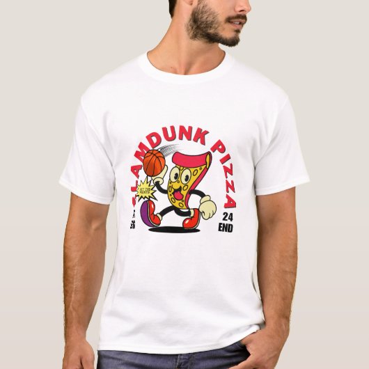 Dunking-Pizza T-Shirt (Vorderseite)