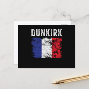 Dunkirchen Frankreich Flagge Französisches Souveni Postkarte
