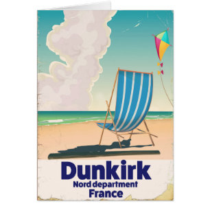 Dünkirchen-Strand-Reiseplakat