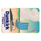 Dunkirk Beach Reiseplakat Magnet (Horizontal)