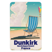 Dunkirk Beach Reiseplakat Magnet (Vertikal)
