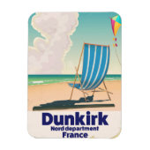 Dunkirk Beach Reiseplakat Magnet (Vertikal)