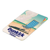 Dunkirk Beach Reiseplakat Magnet (Linke Seite)