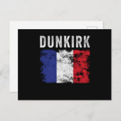 Dunkirk Frankreich Flagge Französisch Souvenir Postkarte (Vorne/Hinten)
