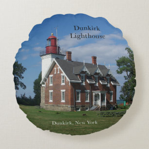 Dunkirk Leuchtturm Rundkissen Rundes Kissen