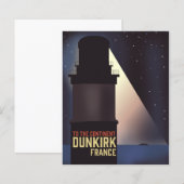 Dunkirk Lighthouse Reiseplakat. Foto (Vorne/Hinten)