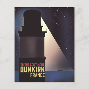 Dunkirk Lighthouse Reiseplakat. Foto