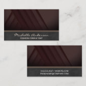 Dunkk Brown Panels | Hintergrund der Black Luxury Visitenkarte (Vorne/Hinten)
