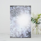 Dunkle Abstrakte Grunge Blumengeschirr Briefpapier (Stehend Vorderseite)