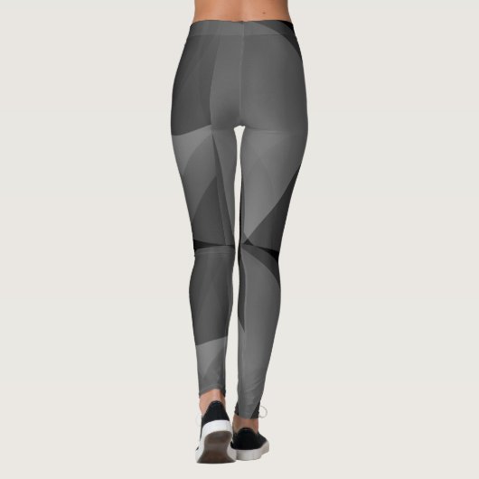 Dunkle abstrakte Leggings (Rückseite)