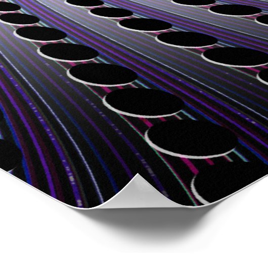 Dunkle Abstrakte Spirale: Poster (Ecke)