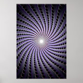 Dunkle Abstrakte Spirale: Poster (Vorne)