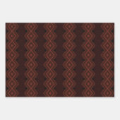 Dunkle afrikanische Geometrie Geschenkpapier Set (Vorderseite 3)