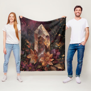 Dunkle Akademie Amethyst Himmelsdesign Fleecedecke