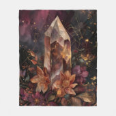Dunkle Akademie Amethyst Himmelsdesign Fleecedecke (Vorderseite)