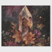 Dunkle Akademie Amethyst Himmelsdesign Geschenkpapier (Flach)