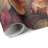 Dunkle Akademie Amethyst Himmelsdesign Geschenkpapier (Rolleneckpunkt)
