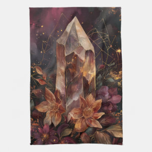 Dunkle Akademie Amethyst Himmelsdesign Geschirrtuch