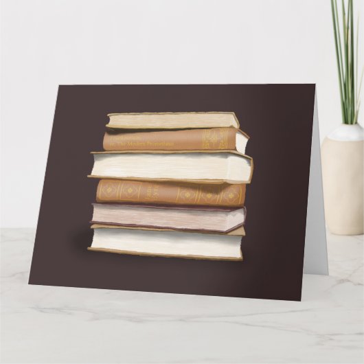 Dunkle Akademie Antike Bücher Karte (Vorderseite)