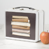 Dunkle Akademie Antike Bücher Metall Brotdose (Beispiel)