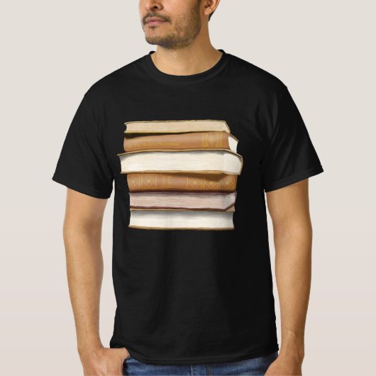 Dunkle Akademie Antike Bücher T-Shirt (Vorderseite)