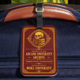 Dunkle Akademie Arcane University Gepäckanhänger