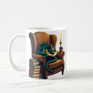 Dunkle Akademie Booktok Lesenische Vintage-Illustr Kaffeetasse