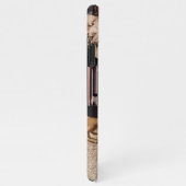 Dunkle Akademie Dunkelbraune Ästhetik Collage iPhone Hülle (Rechte Seite)