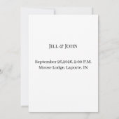 Dunkle Akademie-Gotik Hochzeitsankündigung Einladung (Rückseite)