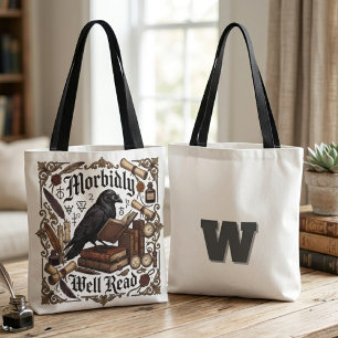 Dunkle Akademie-Gotik-Rabe-Buchliebhaber Tasche