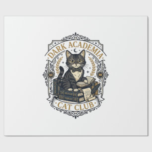 Dunkle Akademie-Katze Vater-Geschenkidee - Dark Ac Geschenkpapier