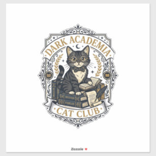 Dunkle Akademie-Katze Vater-Geschenkidee - Dunkle Aufkleber