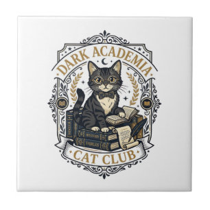 Dunkle Akademie-Katze Vater Geschenkidee - Dunkle Fliese