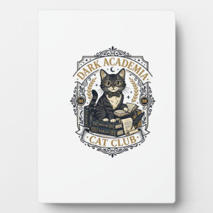 Dunkle Akademie-Katze Vater Geschenkidee - Dunkle  Fotoplatte