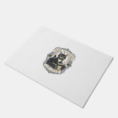 Dunkle Akademie-Katze Vater Geschenkidee - Dunkle Fußmatte (Schrägansicht)